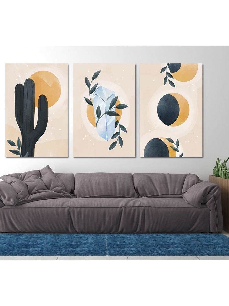 3-Piece Graphic Canvas Wall Art