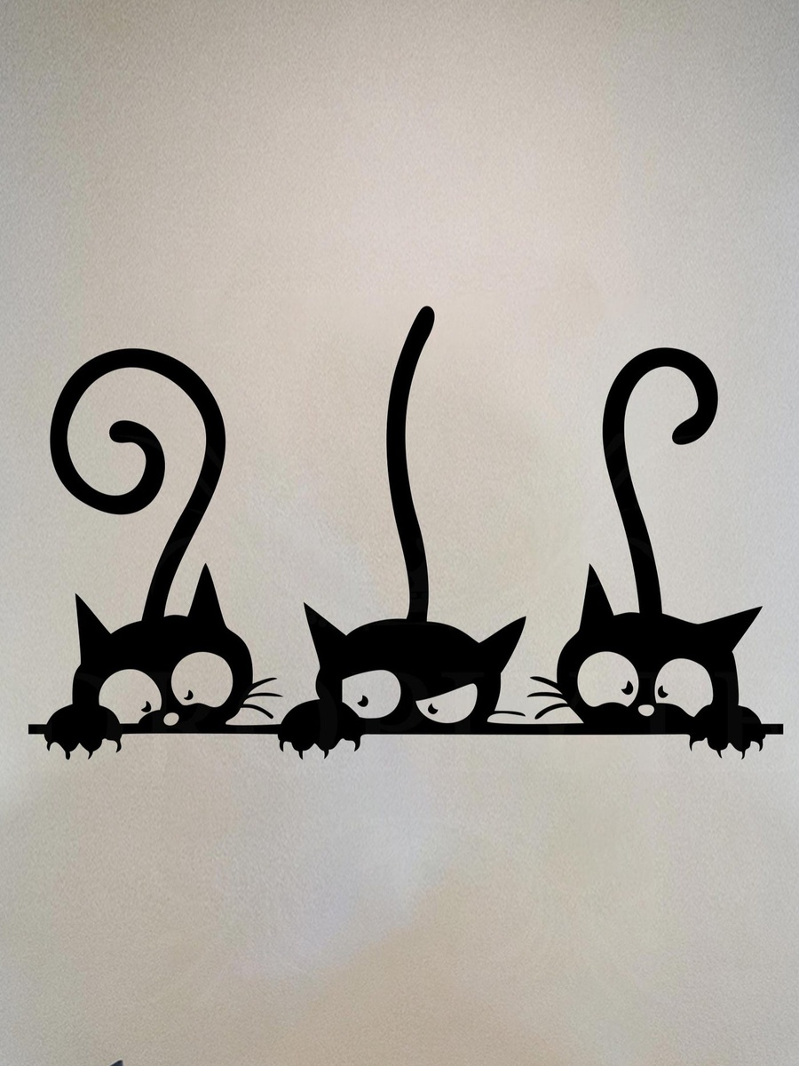 Diy Art Cute Cat Wall Stickers
