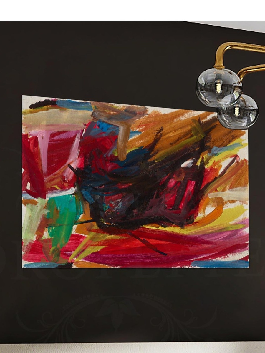 Multicolor Abstract Painting Decorative Wall Art, 60cm x 40cm