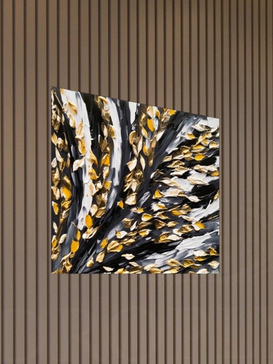 Multicolor Abstract Painting Decorative Wall Art, 30cm x 30cm