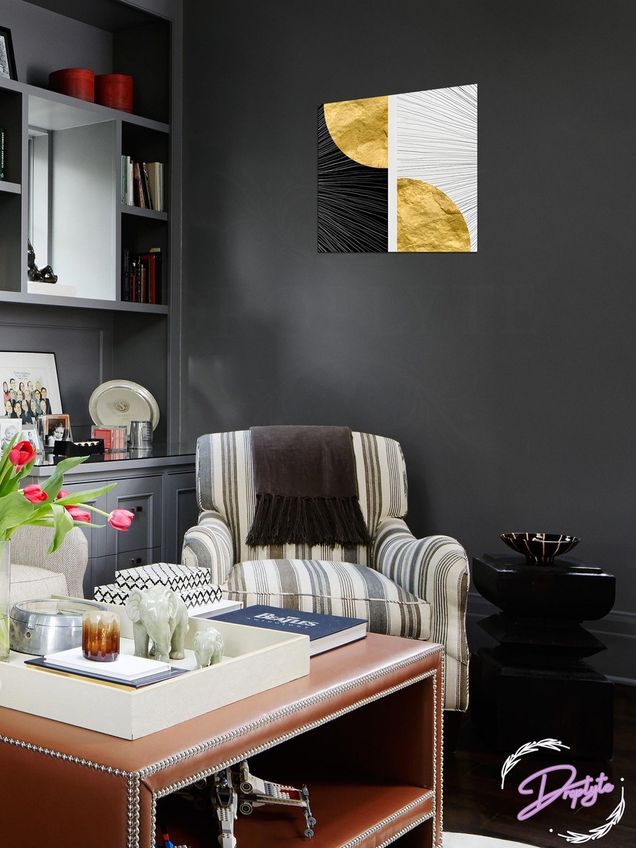 Multicolor Abstract Painting Decorative Wall Art, 30cm x 30cm