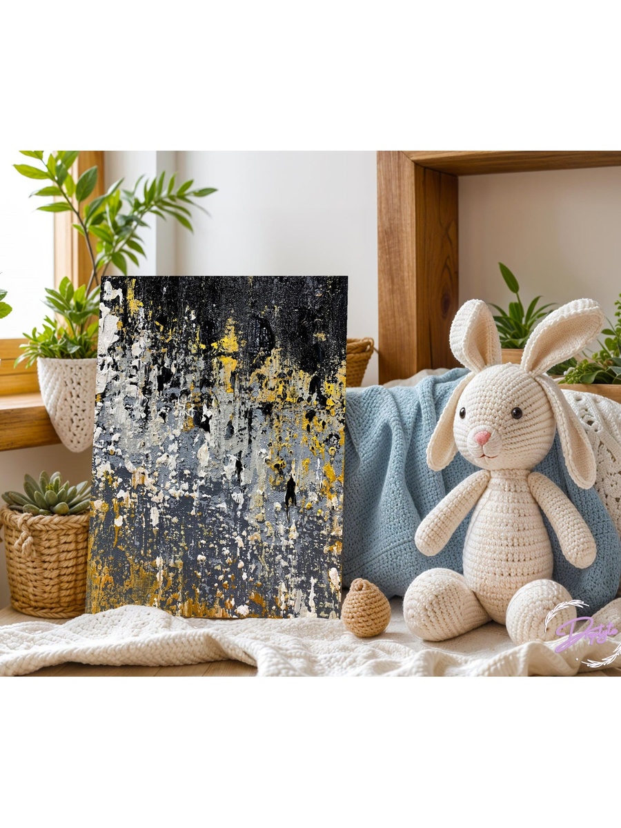 Abstract Painting Framed Canvas Wall Art, 40cm x 60cm