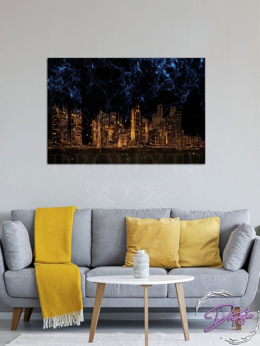 Beautiful City View Decorative Wall Art, 60cm x 40cm