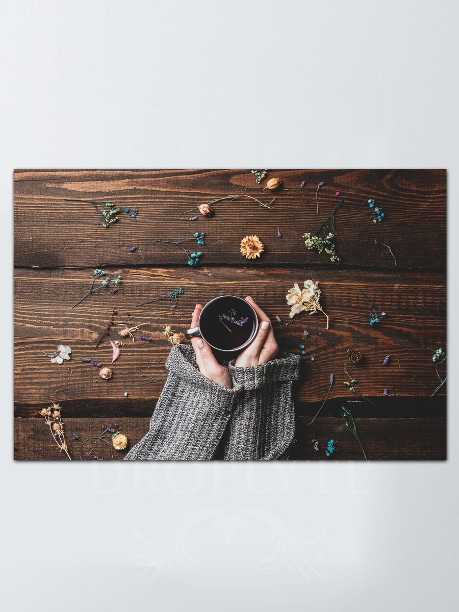 Beautiful Coffee Cup in Hands Decorative Wall Art, 60cm x 40cm