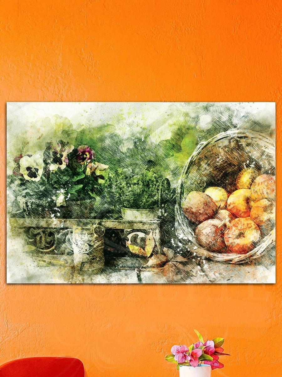 Beautiful Apples Fruit Painting Decorative Wall Art, 60cm x 40cm