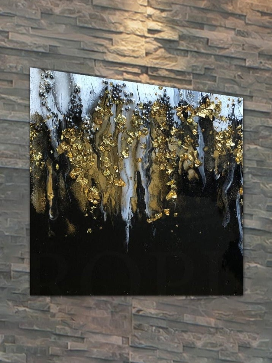 لوحة فنية جدارية مجردة، 50 سم × 50 سم