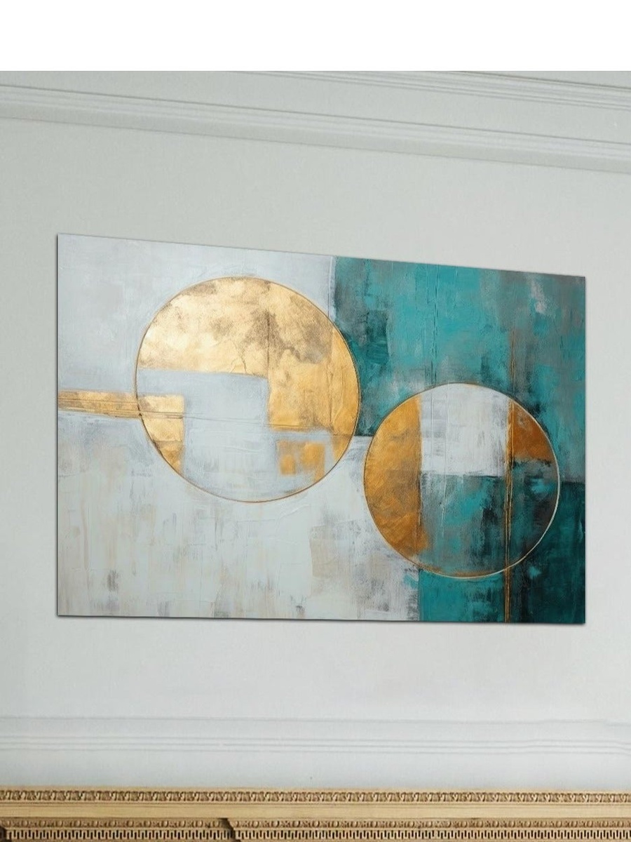 Multicolor Abstract Painting Decorative Wall Art, 60cm x 40cm