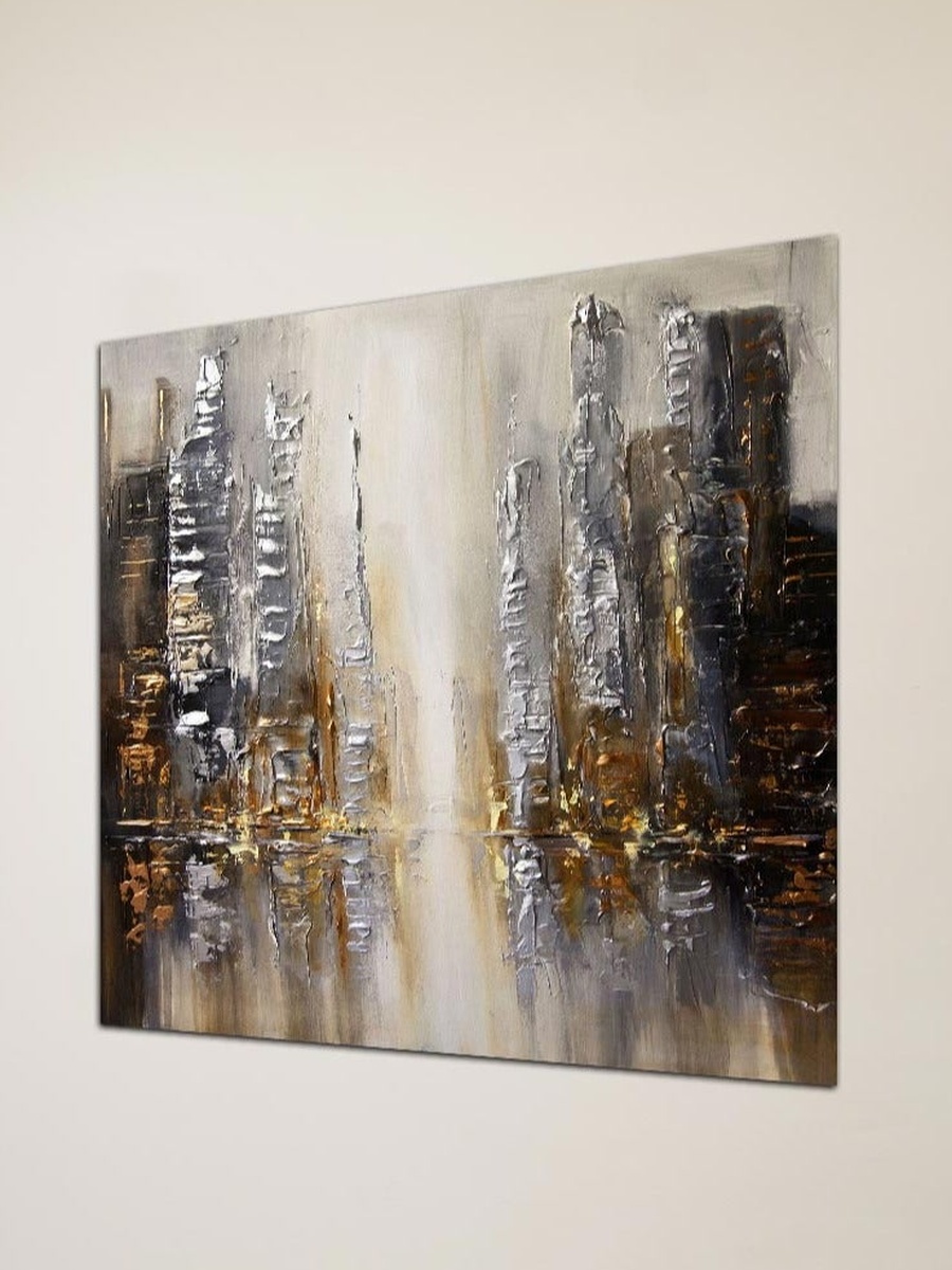 Multicolor Abstract Painting Decorative Wall Art, 50cm x 50cm