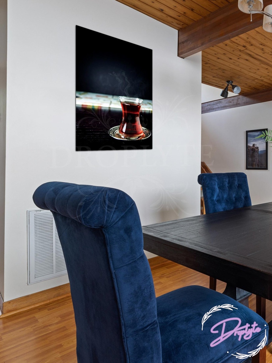 Beautiful Coffee Wall Art Canvas with Wooden Frame, 30cm x 40cm