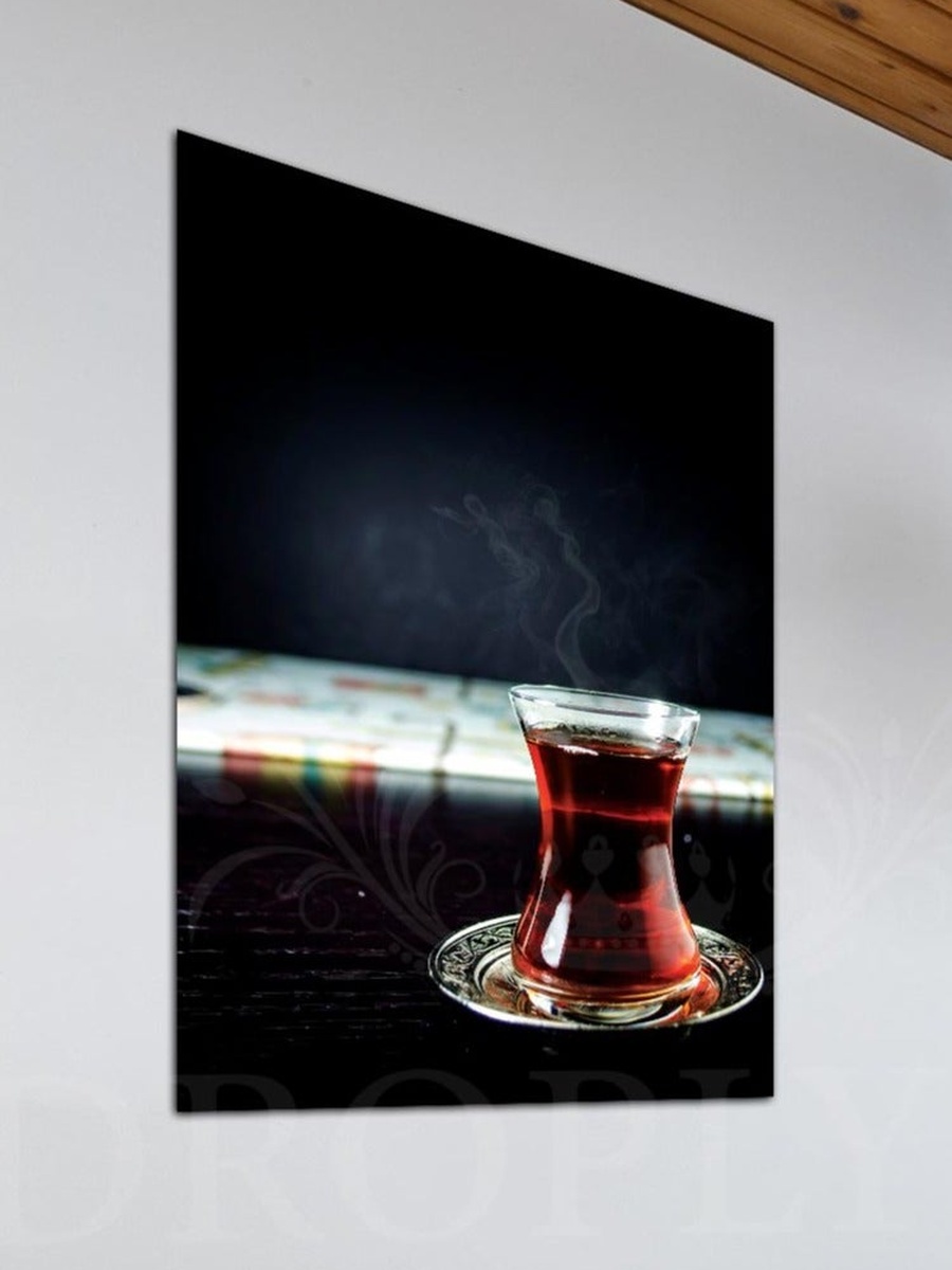 Beautiful Coffee Wall Art Canvas with Wooden Frame, 30cm x 40cm