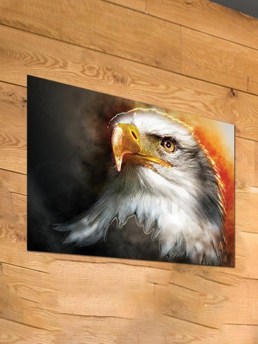 Beautiful Bird Wall Art Canvas with Wooden Frame, 60cm x 40cm