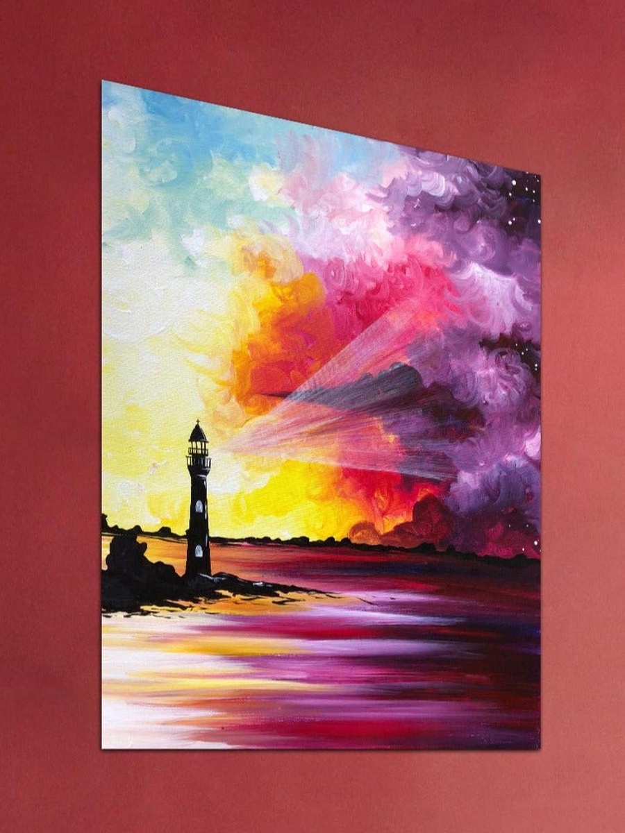 Multicolor Abstract Painting Decorative Wall Art, 40cm x 60cm