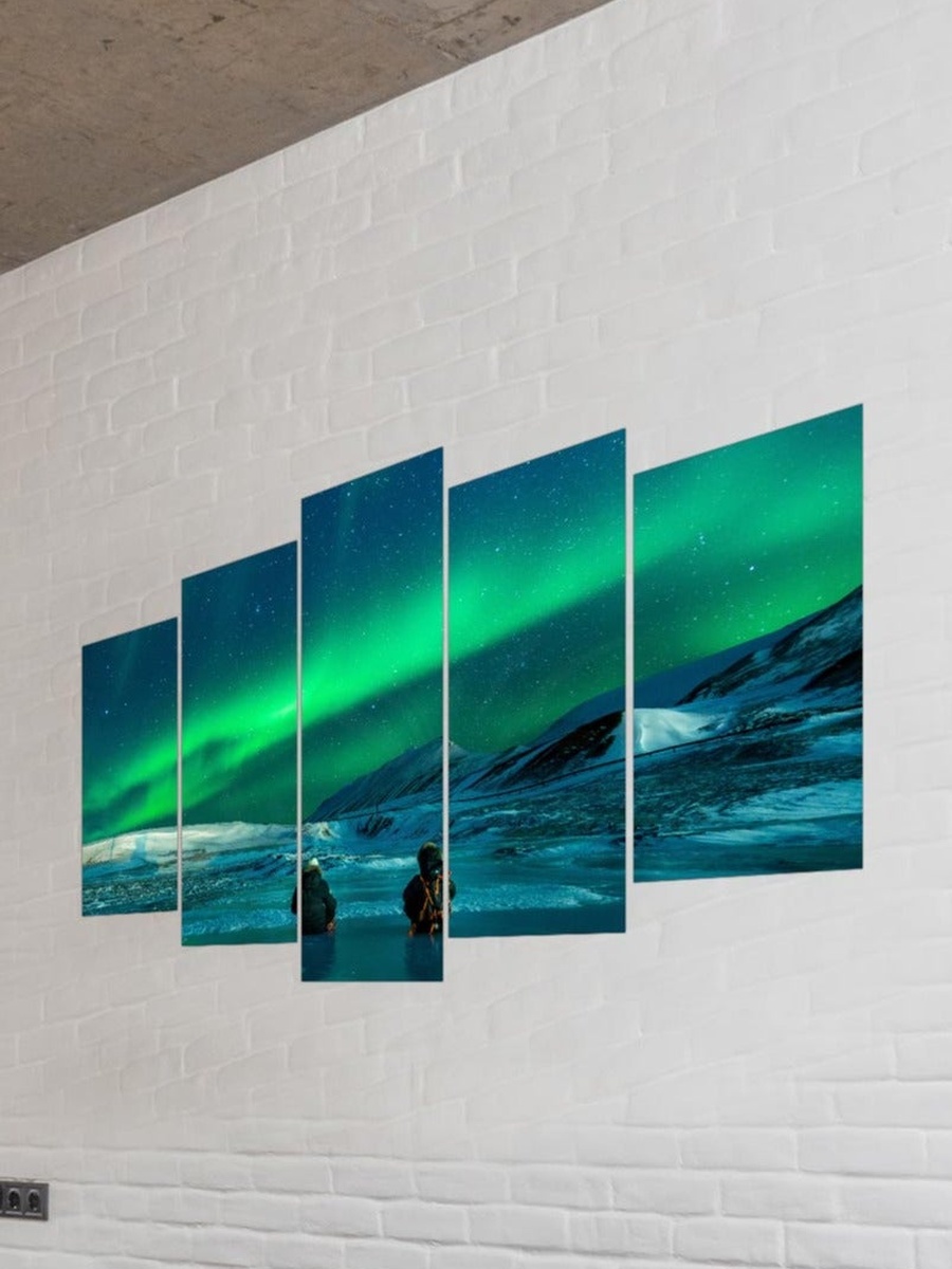 5-Piece Multicolor Landscape Decorative Wall Art 100cm x 60cm