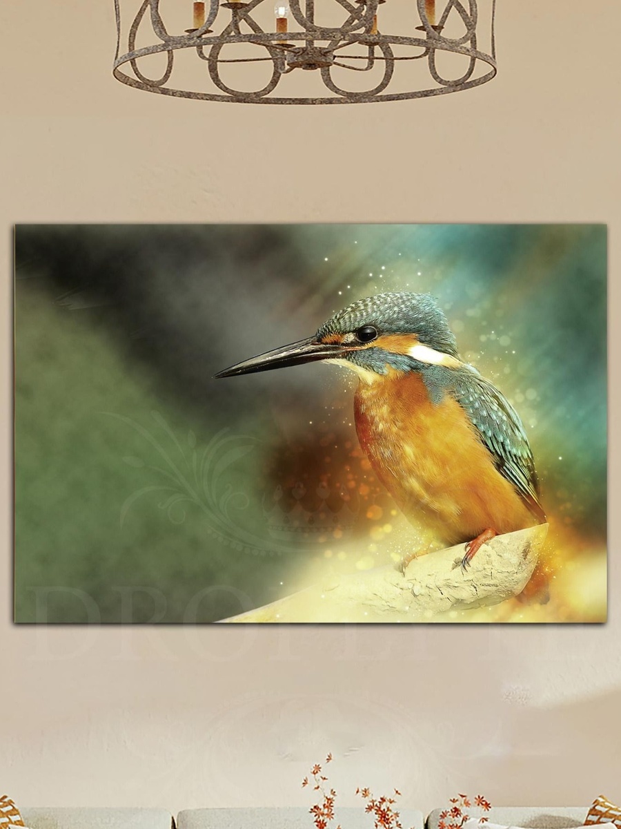 لوحة جدارية ديكورية لرسم عصفور جميل، 60 سم × 40 سم