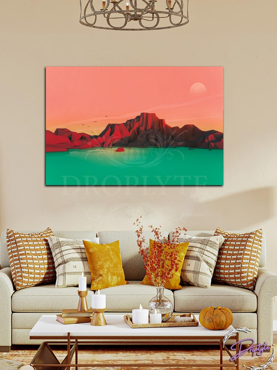 Beautiful Nature Wall Art Canvas with Wooden Frame, 60cm x 40cm
