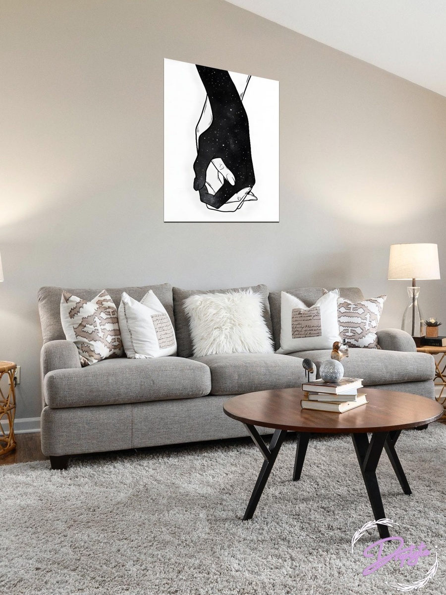 Multicolor Hands Love Art Painting Decorative Wall Art, 40cm x 60cm