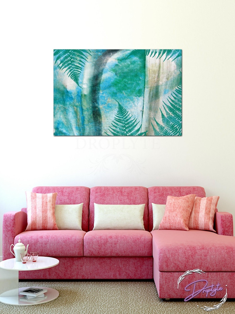 Beautiful Leaves Abstract Painting Decorative Wall Art, 60cm x 40cm