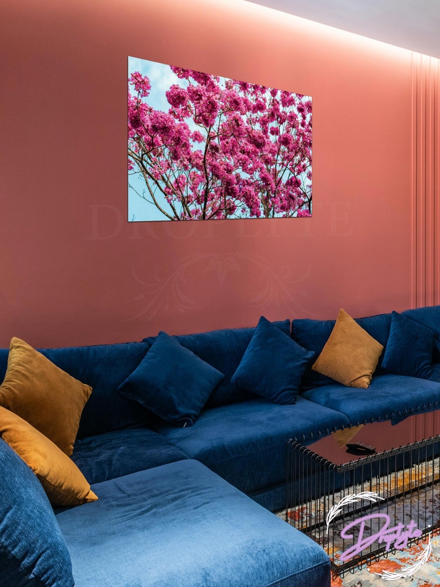 Beautiful Flowers Wall Art Canvas with Wooden Frame, 60cm x 40cm