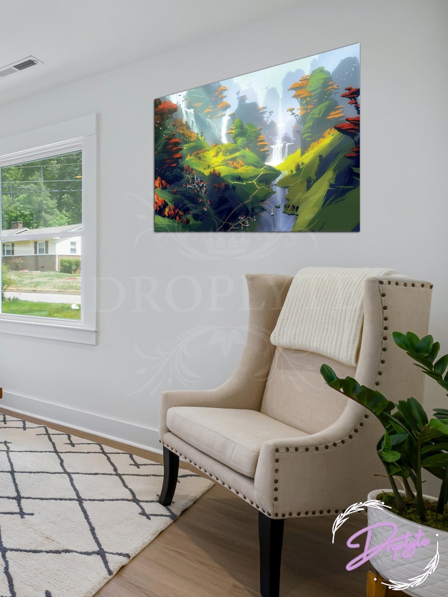 Beautiful Nature Wall Art Canvas with Wooden Frame, 60cm x 40cm