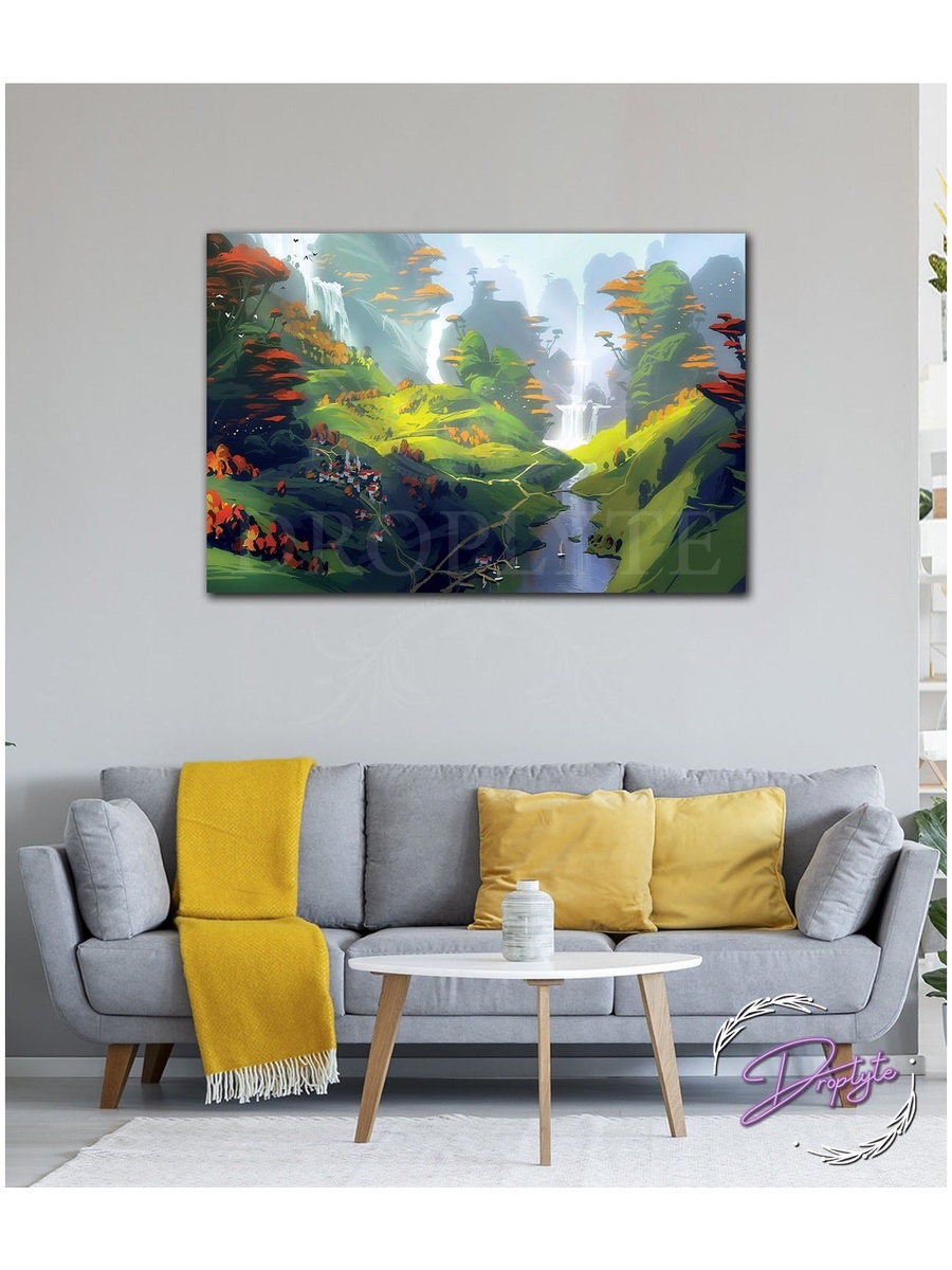 Beautiful Nature Wall Art Canvas with Wooden Frame, 60cm x 40cm