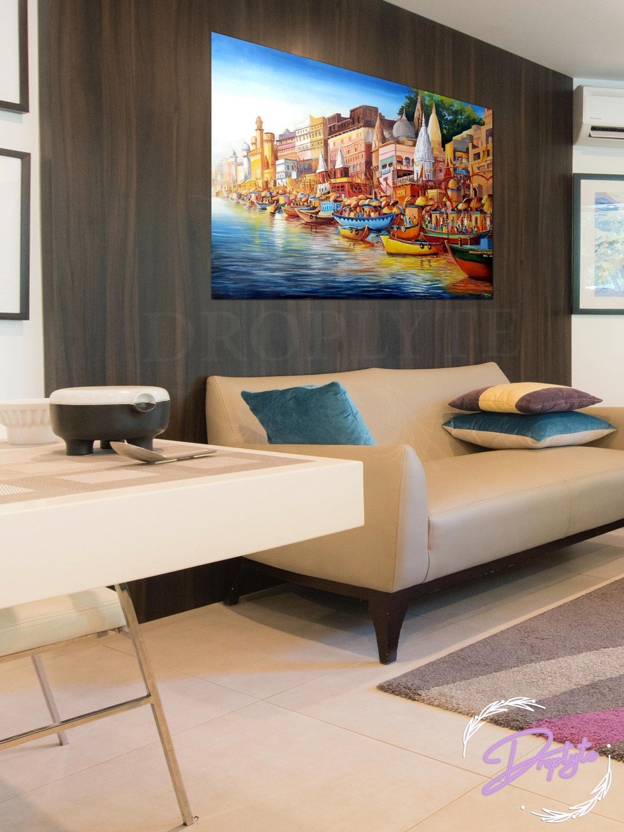 Sea Side Painting Decorative Wall Art, 60cm x 40cm