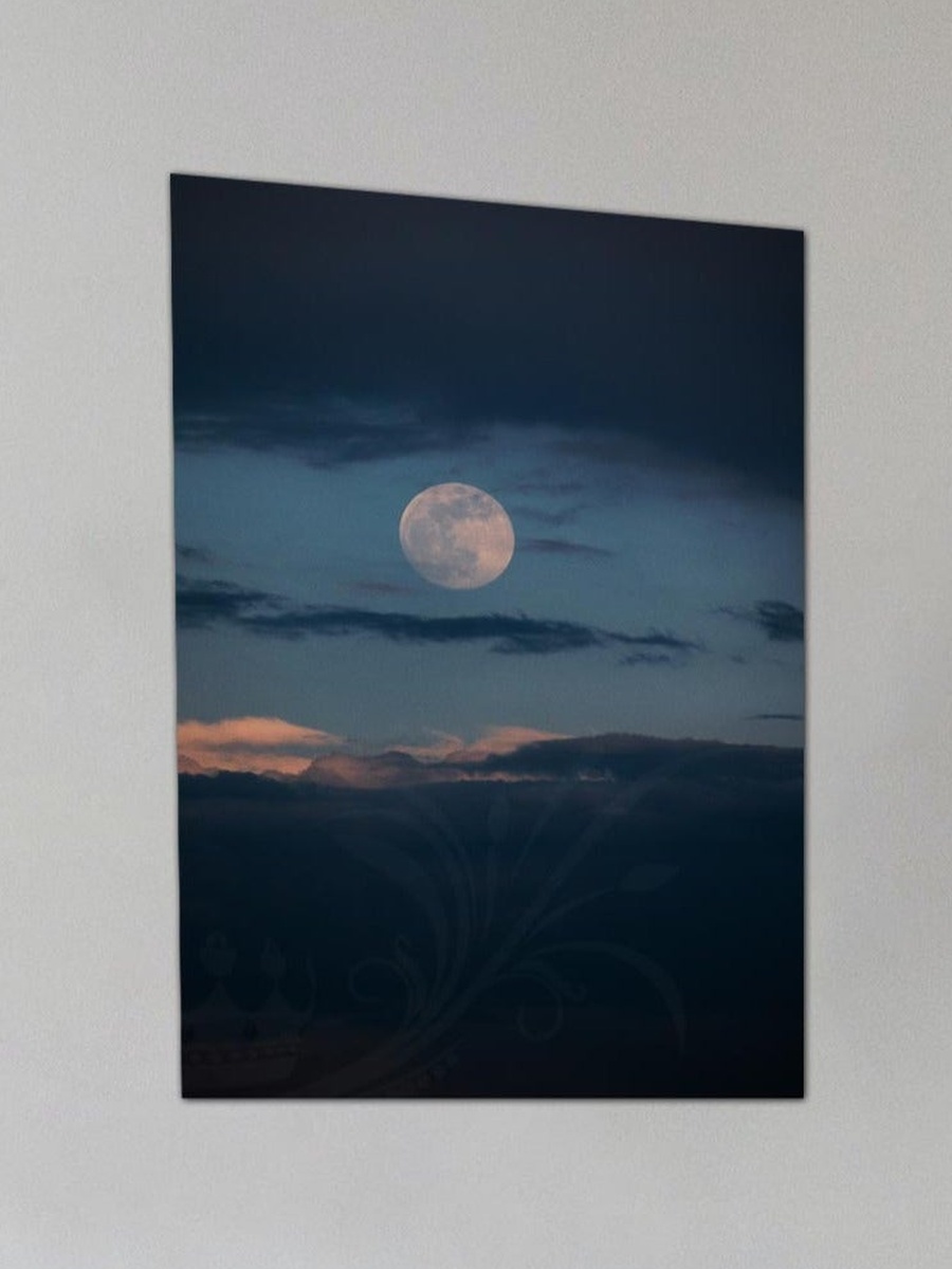 Moon Night Sky Painting Decorative Wall Art, 40cm x 60cm
