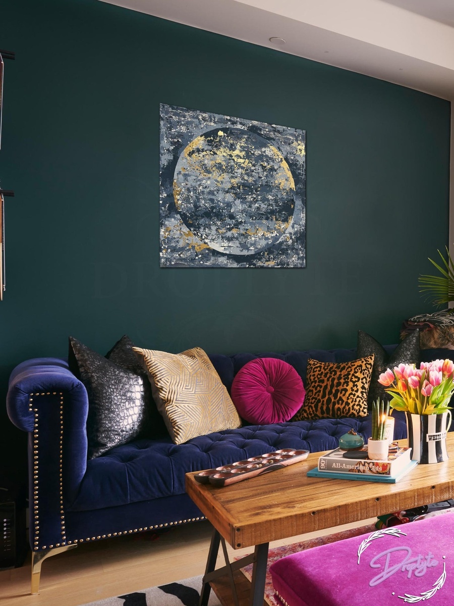 Multicolor Abstract Painting Decorative Wall Art, 50cm x 50cm
