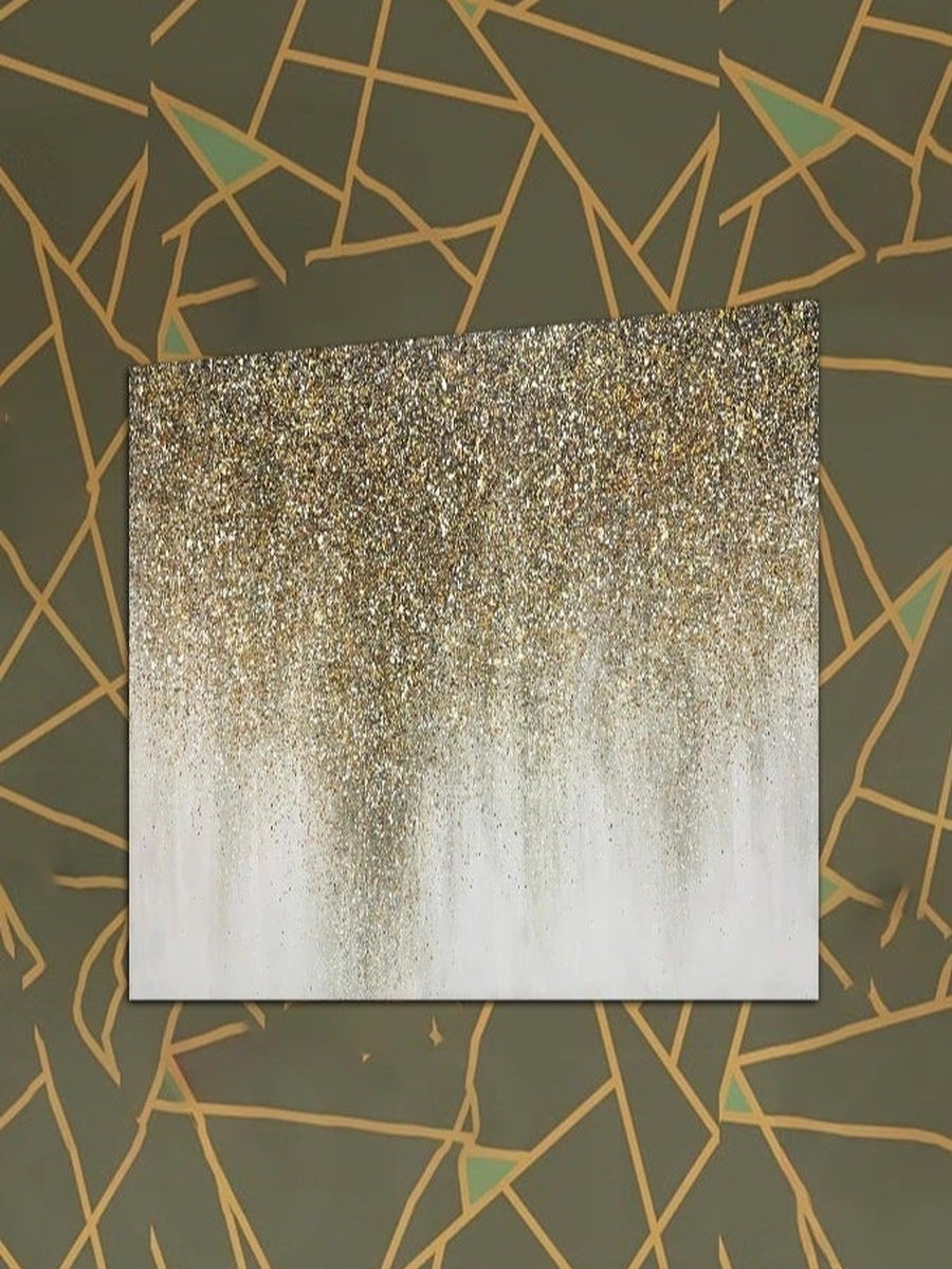 لوحة جدارية ديكورية لرسم تجريدي متعدد الألوان، 30 سم × 30 سم