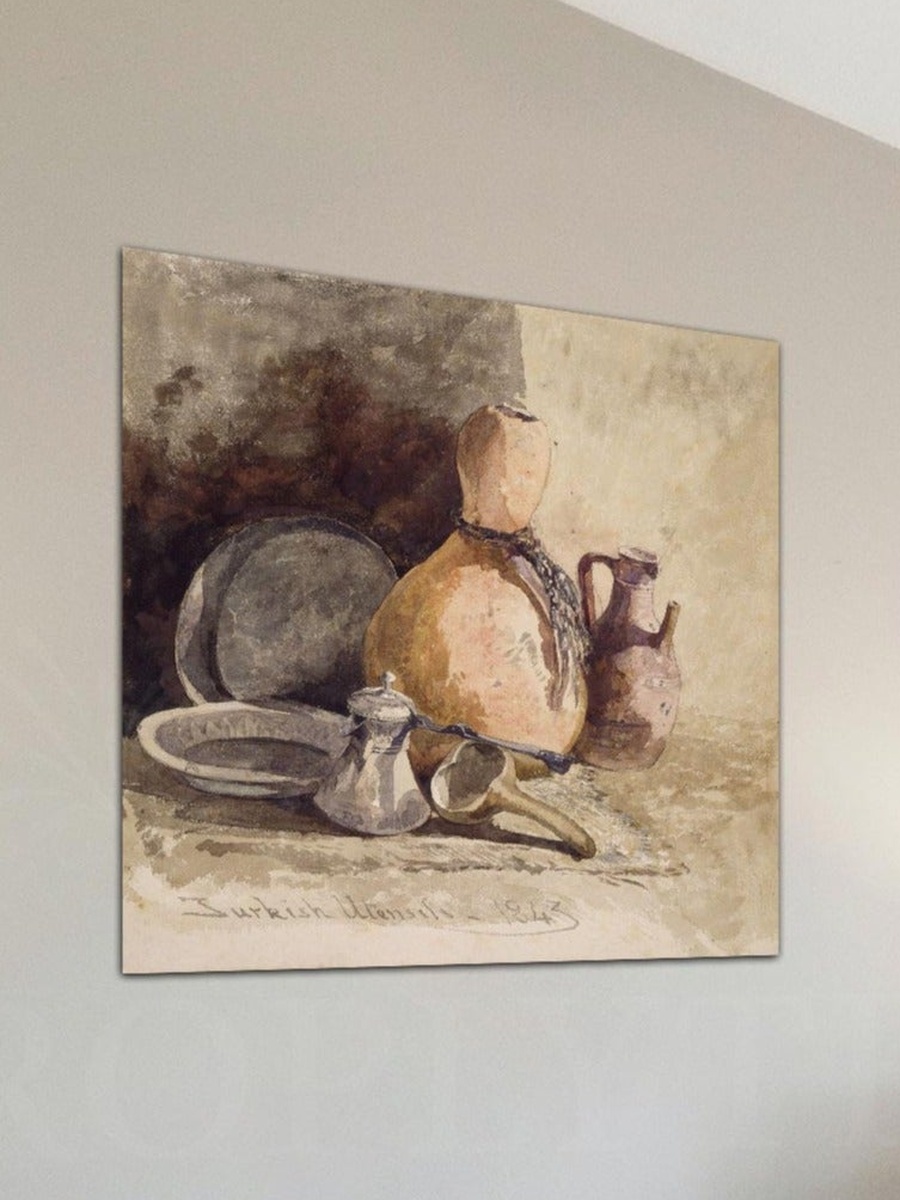 لوحة فنية جدارية ديكورية لمطبخ كلاسيكي ريفي، 50 سم × 50 سم