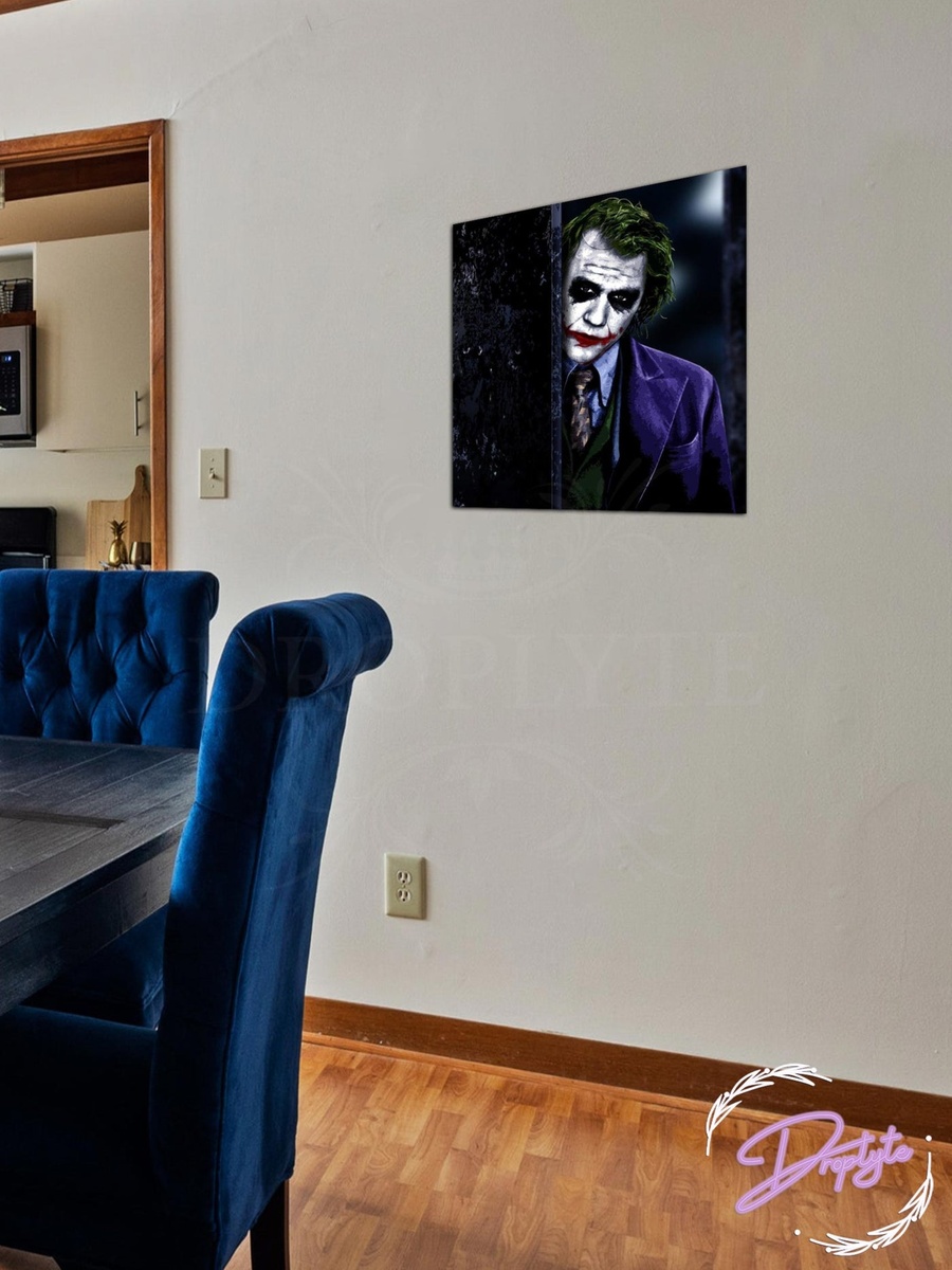 Joker Face 3d Decorative Wall Art, 30cm x 30cm