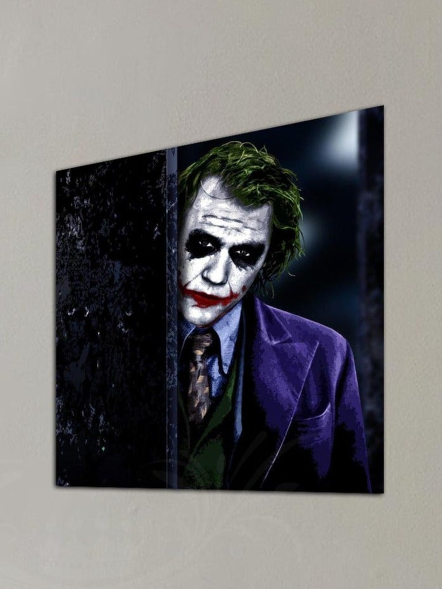 Joker Face 3d Decorative Wall Art, 30cm x 30cm