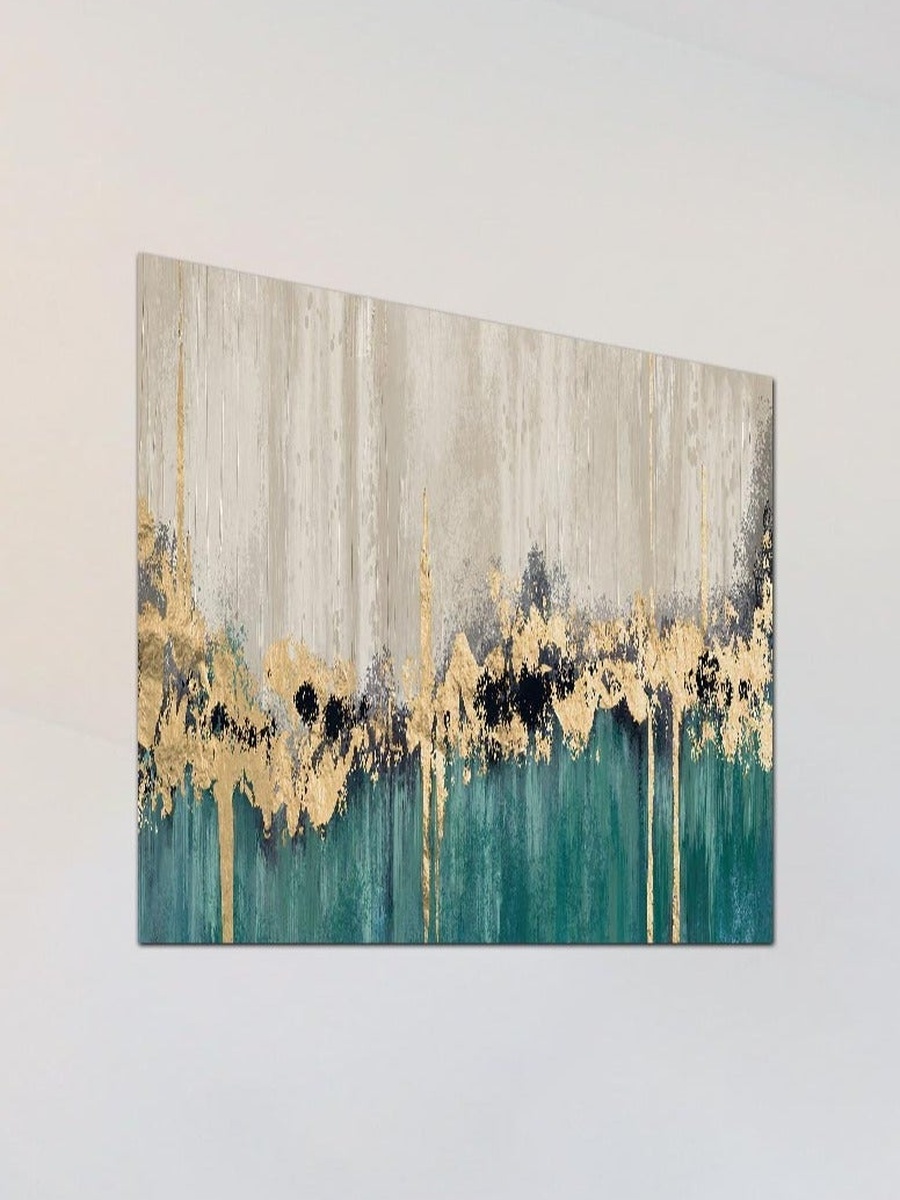 لوحة فنية جدارية ديكورية مجردة متعددة الألوان، 30 سم × 30 سم