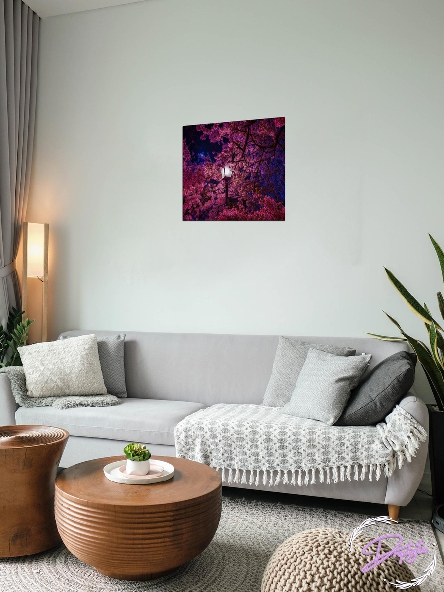 Tree in the Dark Decorative Wall Art, 50cm x 50cm