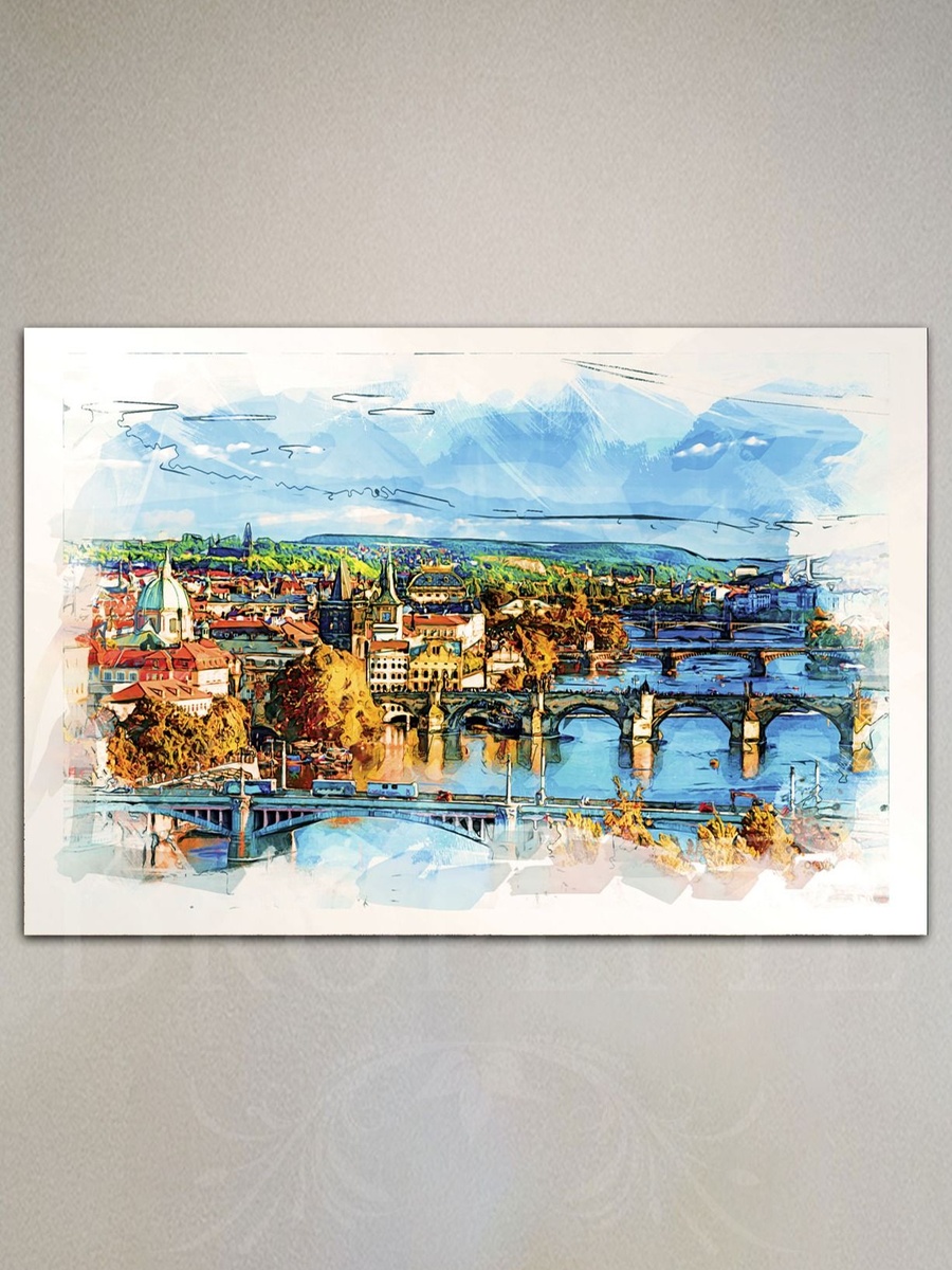 Beautiful Venice City View Painting Decorative Wall Art, 60cm x 40cm
