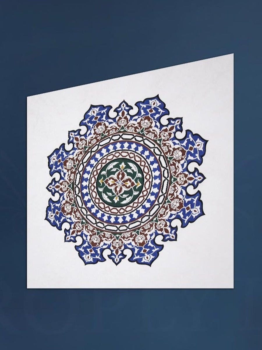 لوحة جدارية بنمط تجريدي، 50 سم × 50 سم