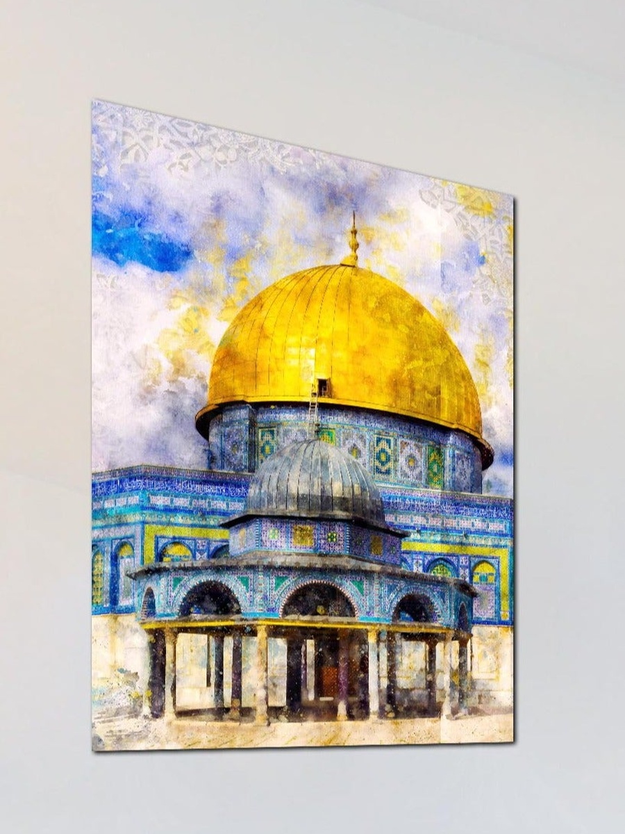 Masjid Al-Aqsa Palestine Al-Quds Painting Decorative Wall Art, 40cm x 60cm