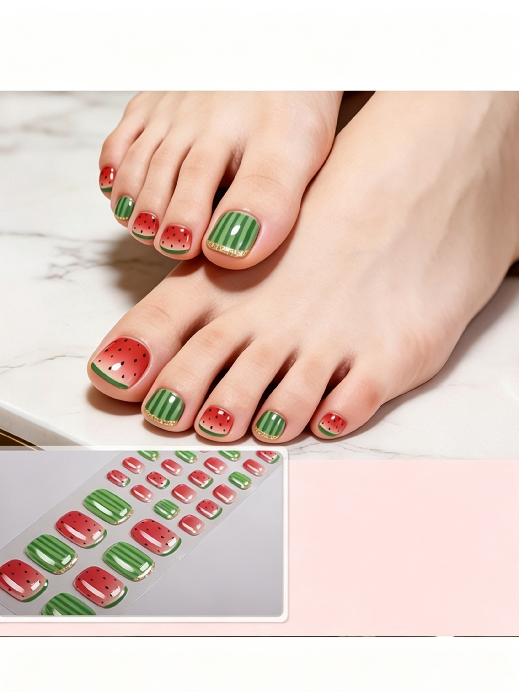 Watermelon Toe Nail Stickers