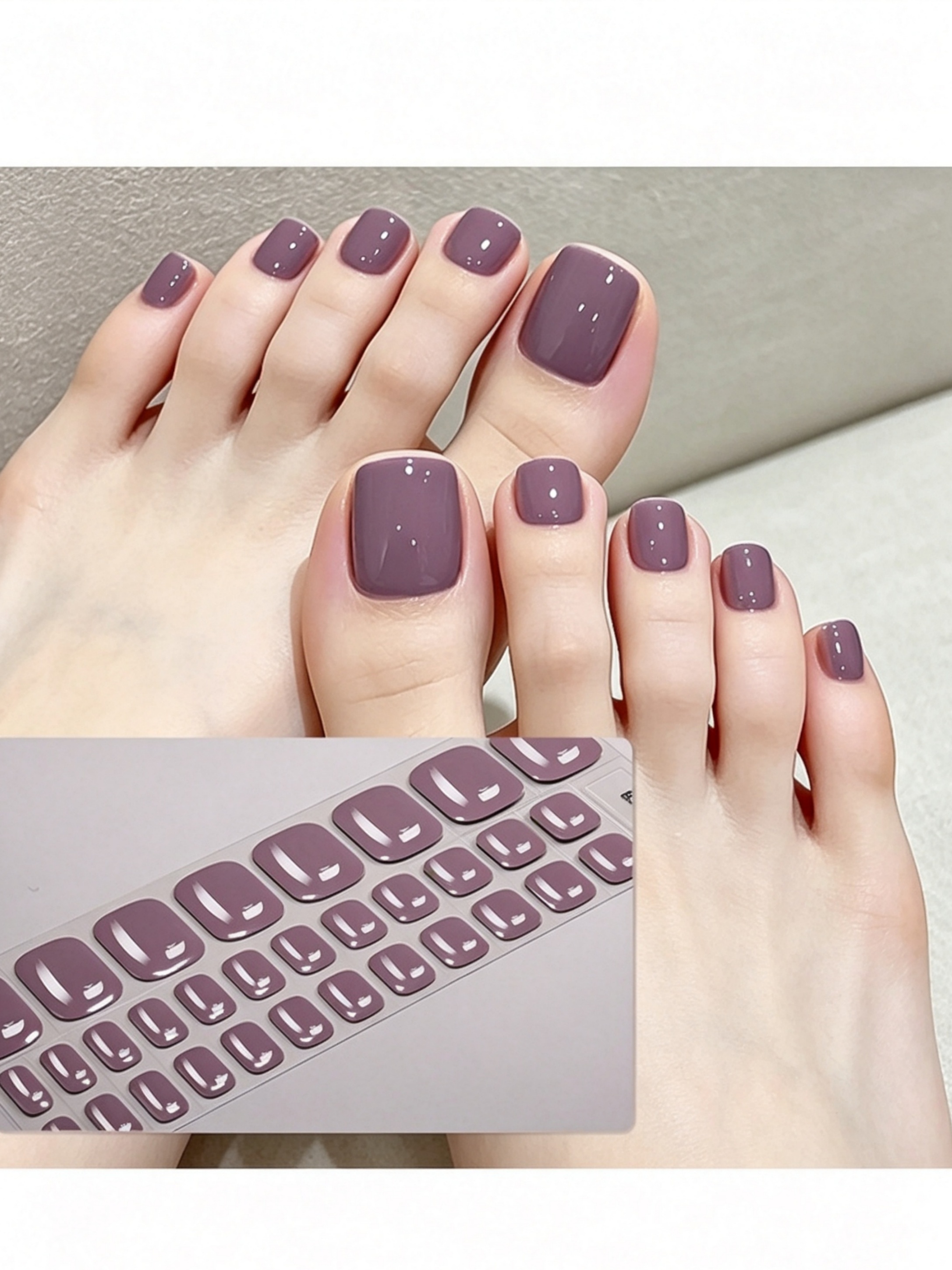 Purple Toe Nail Wraps