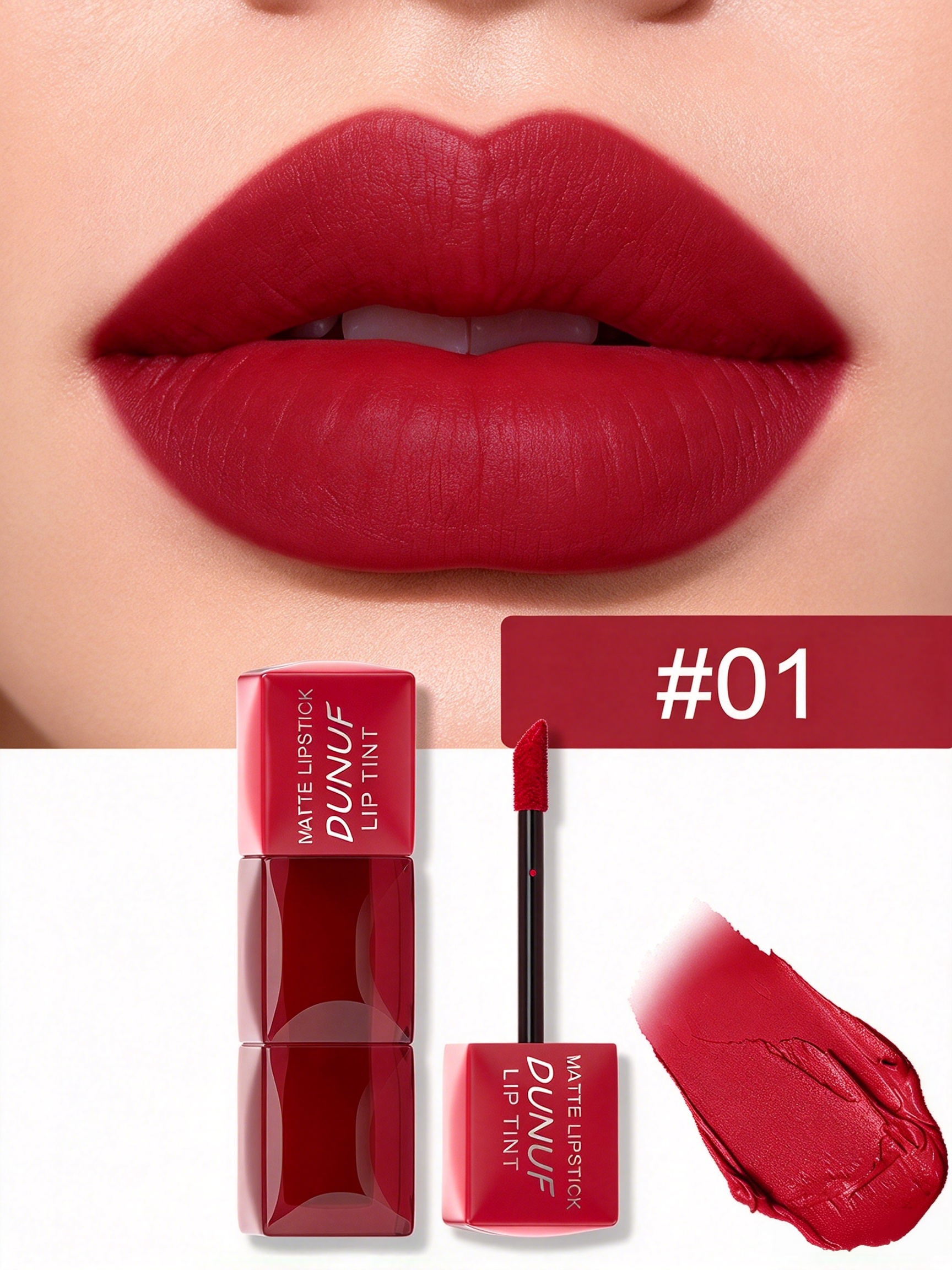 Matte Red Lip Tint Velvet Finish