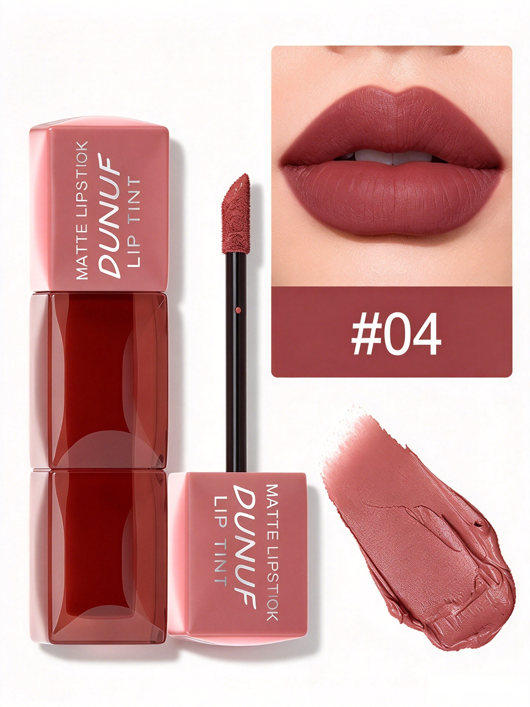 Matte Lip Tint - Shade 04 Dark Pink Velvet Finish