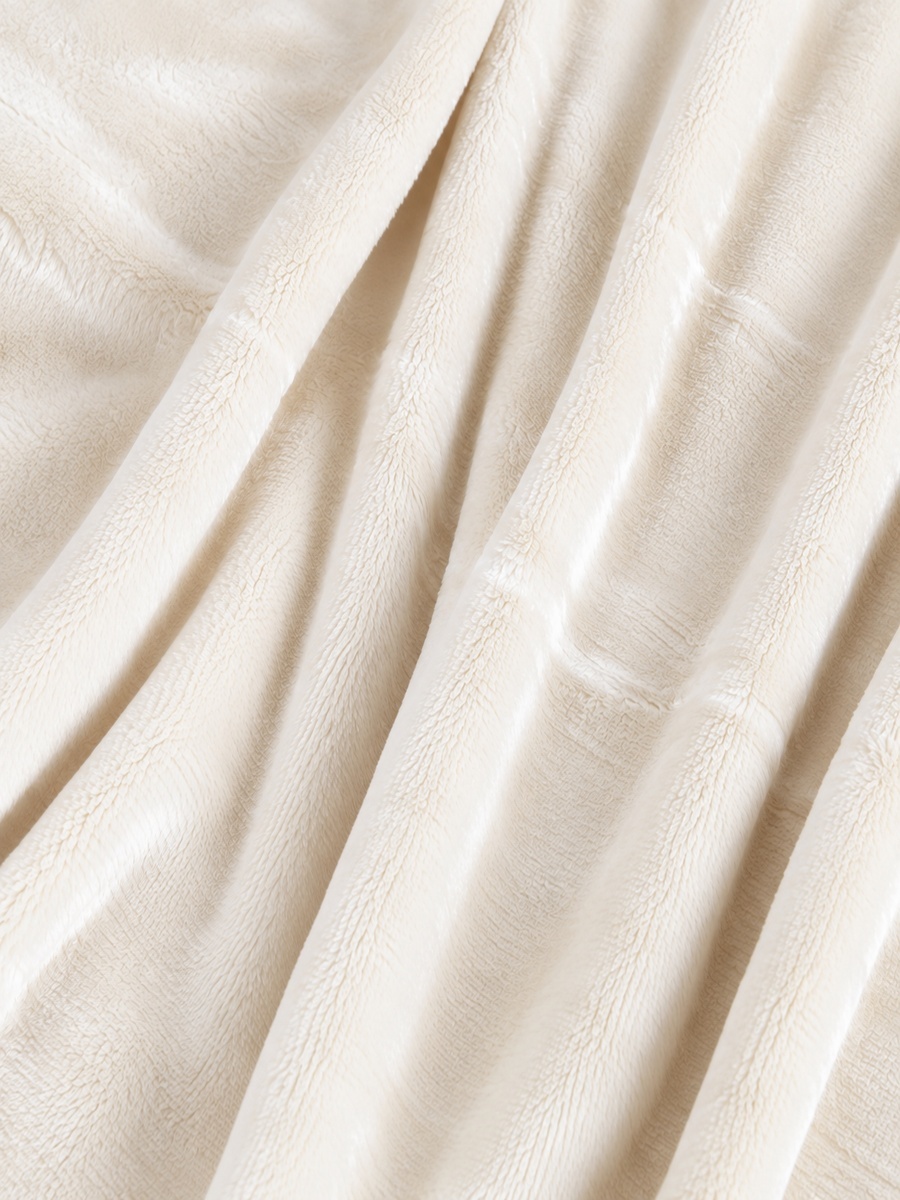 Mellow-King Micro Flannel Blanket, 240x220cm - Cream