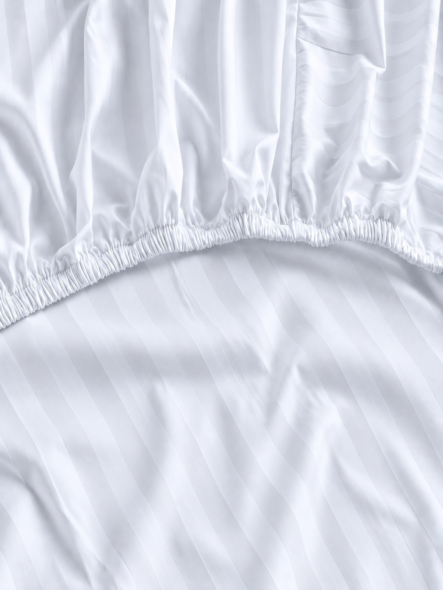 Cotton Ease Fitted Sheet, 160x200x33cm - White