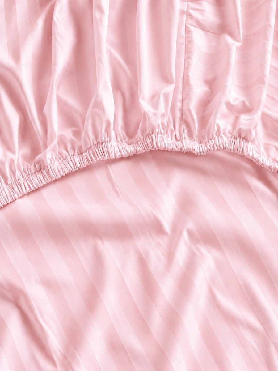 Cotton Ease Fitted Sheet, 180x200x33cm - Blush