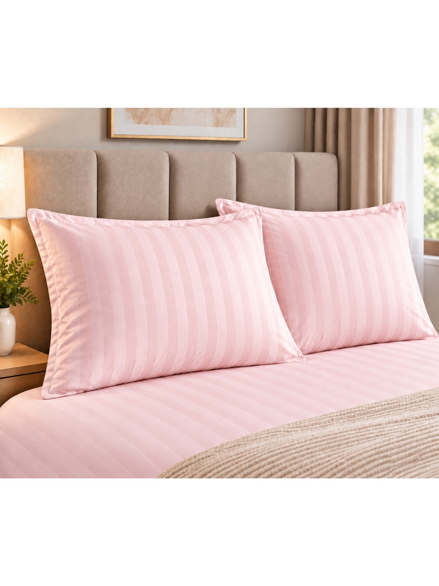 2-Piece Cotton Ease Pillow Case  50x75 cm - Blush