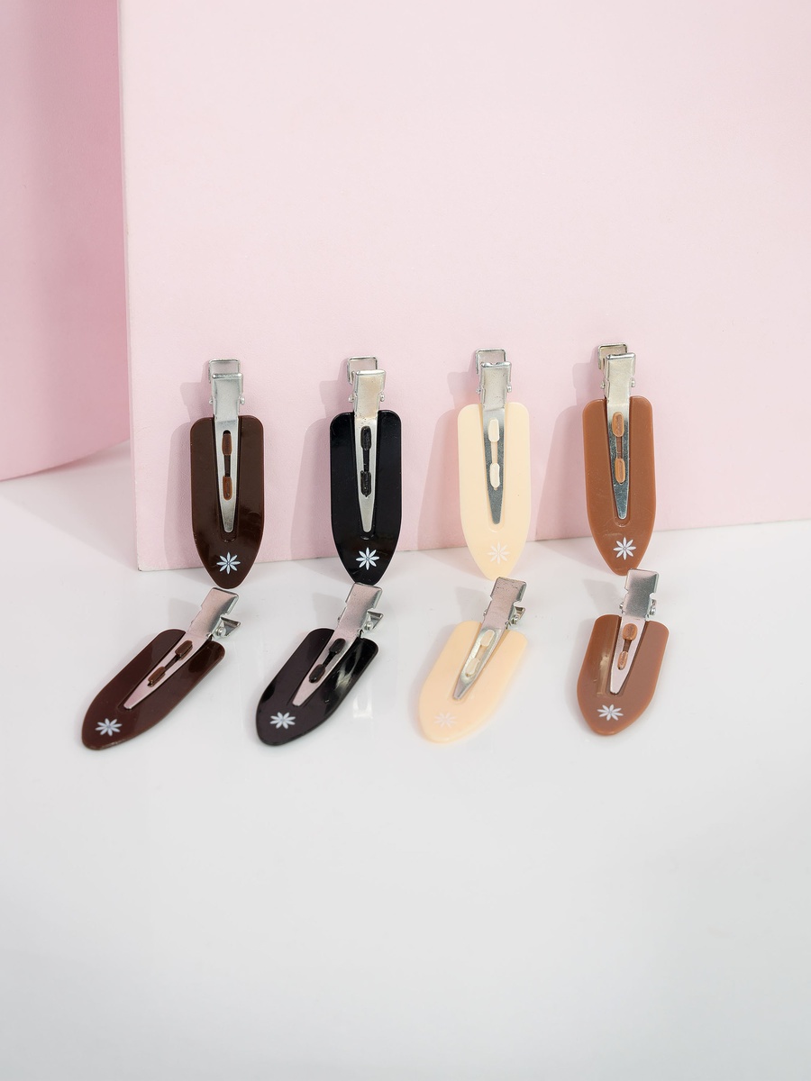 Nude No Crease Hair Clips 8 Pcs