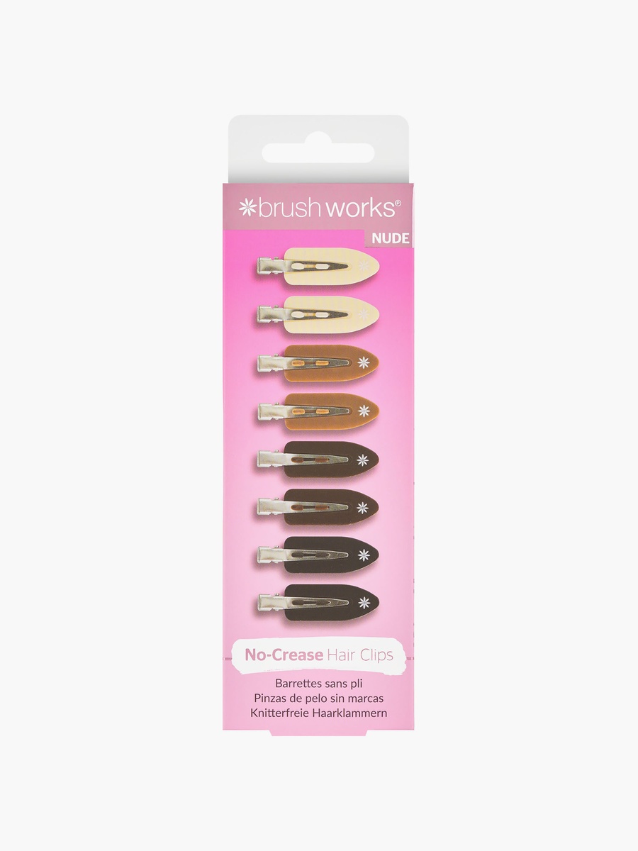 Nude No Crease Hair Clips 8 Pcs