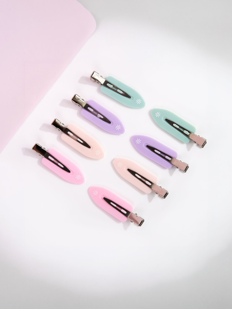 Pastel No Crease Hair Clips 8 Pcs