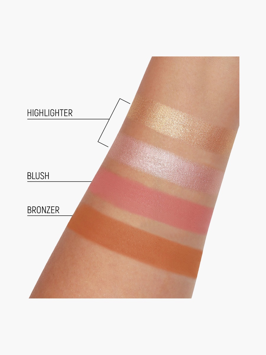 4 Color Blush and Highlighter Palette 21.5gm