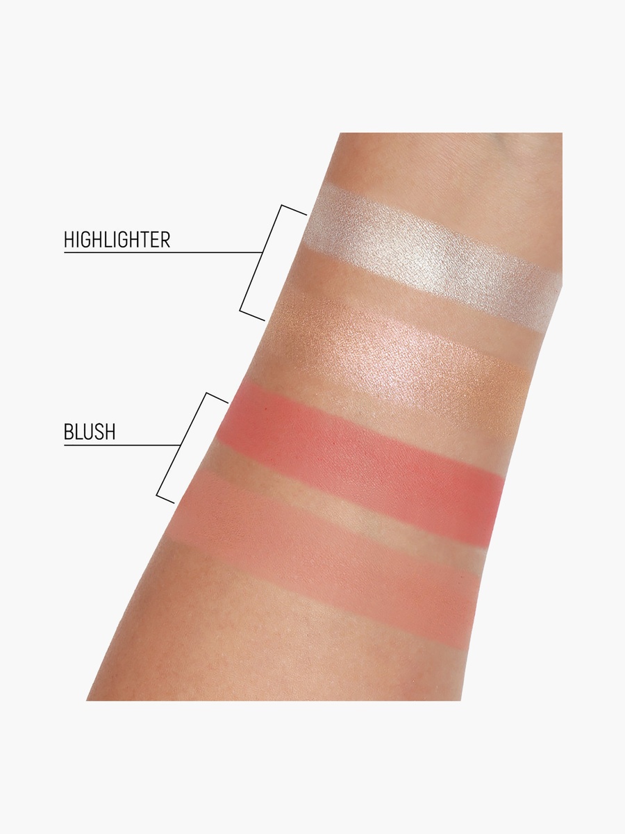 4 Color Blush and Highlighter Palette 20gm