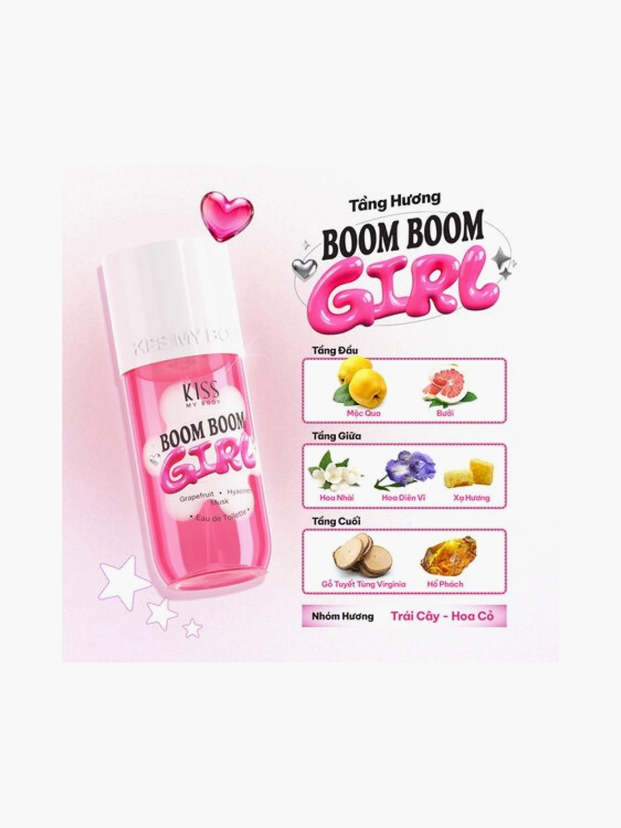 Hair and Body Mist Boom Boom Girl 88 ml